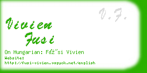 vivien fusi business card